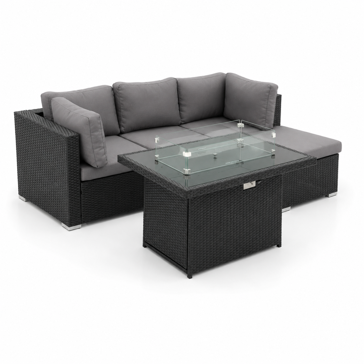 Patio Modular Set with Fire Table