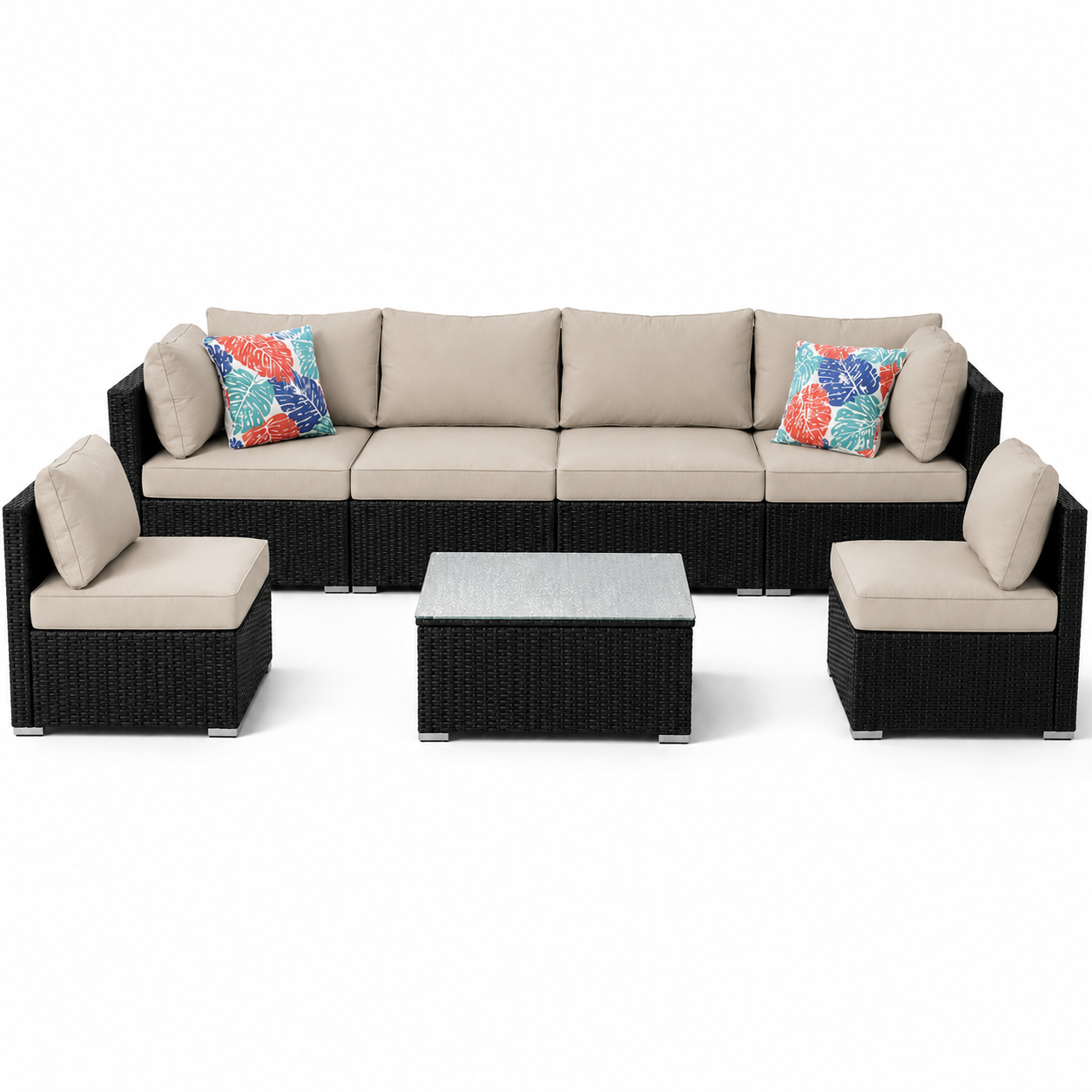Ensemble de patio bohème avec table
