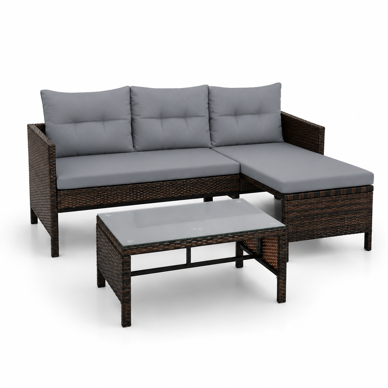 L-Shaped Patio Set